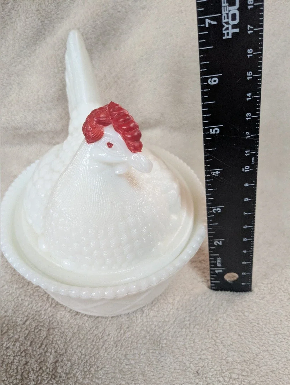 Westmoreland Vintage Chicken/Hen White Milk Glass Serving Dishes